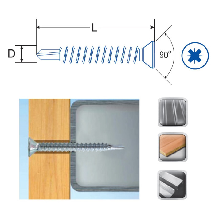 ВИНТ САМОПРОБИВЕН ФРЕЗЕНГ 7504P - valerii.com