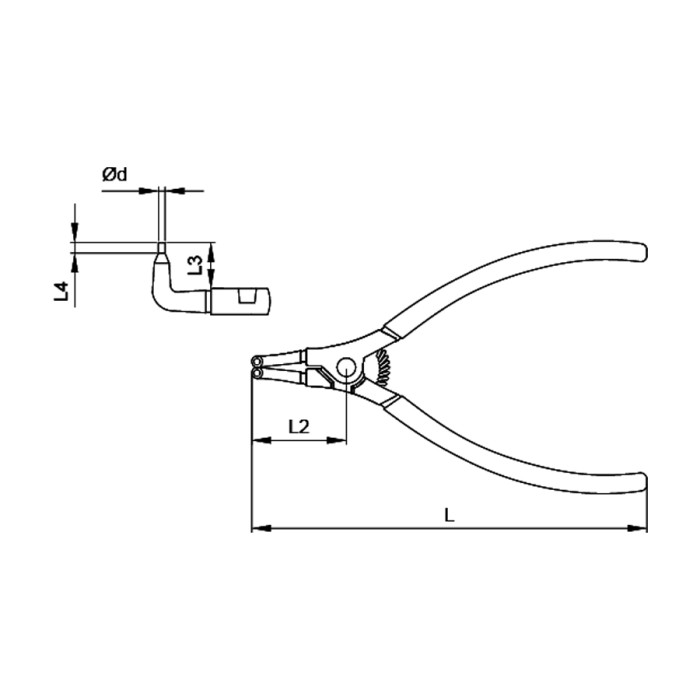 КЛЕЩИ ЗЕГЕР КРИВИ ОТВАРЯЩИ CETA-FORM 140ММ