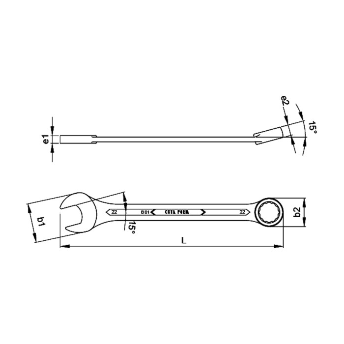 КЛЮЧ ЗВЕЗДОГАЕЧЕН 5.5-50ММ CETA-FORM - valerii.com