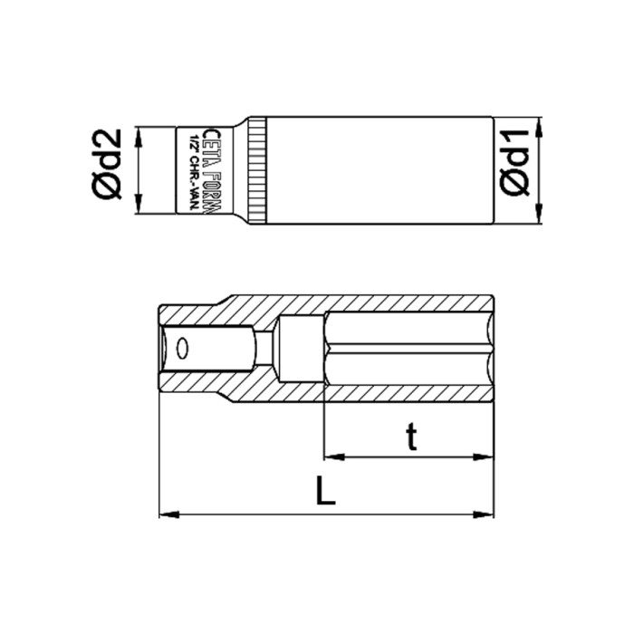 1/2 DRIVE DEEP HEXAGON SOCKET CF - valerii.com