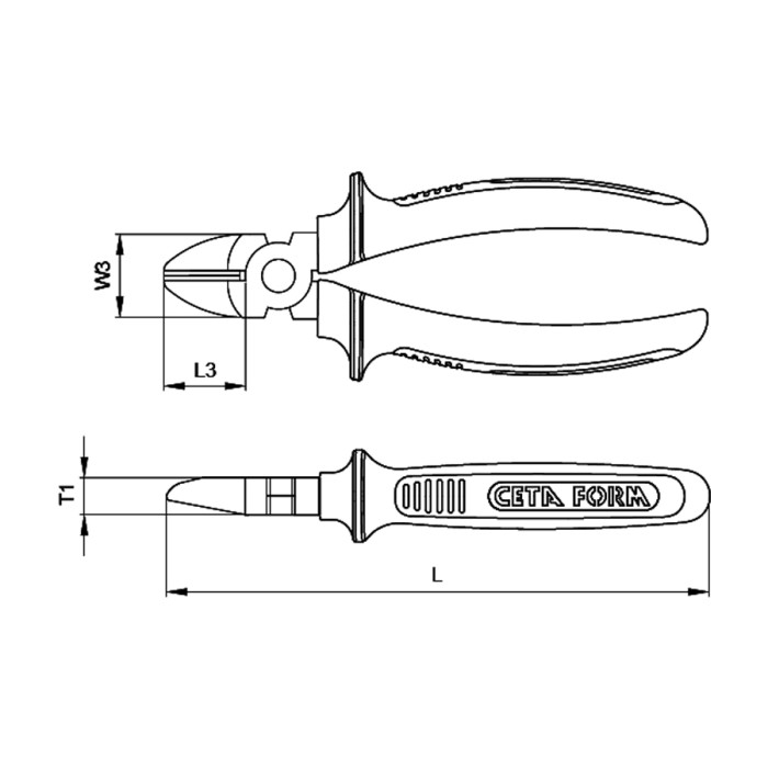 КЛЕЩИ РЕЗАЧКИ Е06-43 CETA-FORM - valerii.com