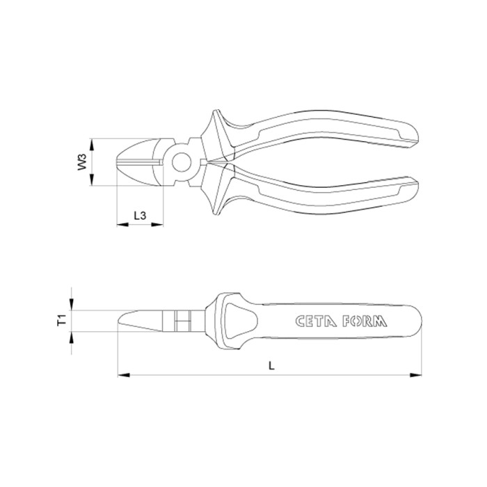 VDE 1000V INSULATED DIAGONAL PLIERS - valerii.com