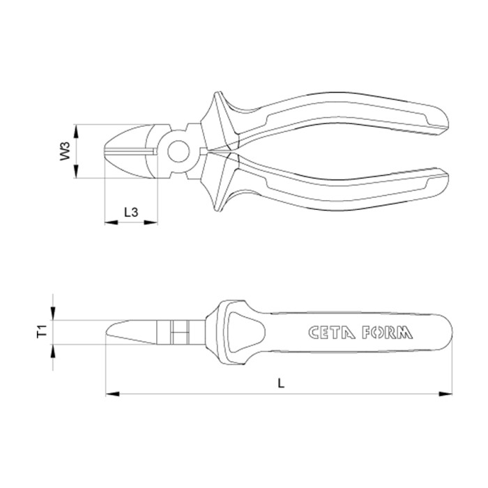 VDE 1000V INSULATED DIAGONAL PLIERS - valerii.com