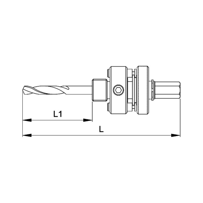 ARBOR FOR HSS BI-METAL HOLESAWS 30-152MM - valerii.com