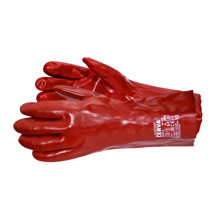 GLOVES PVC COATING RED 35SM - valerii.com