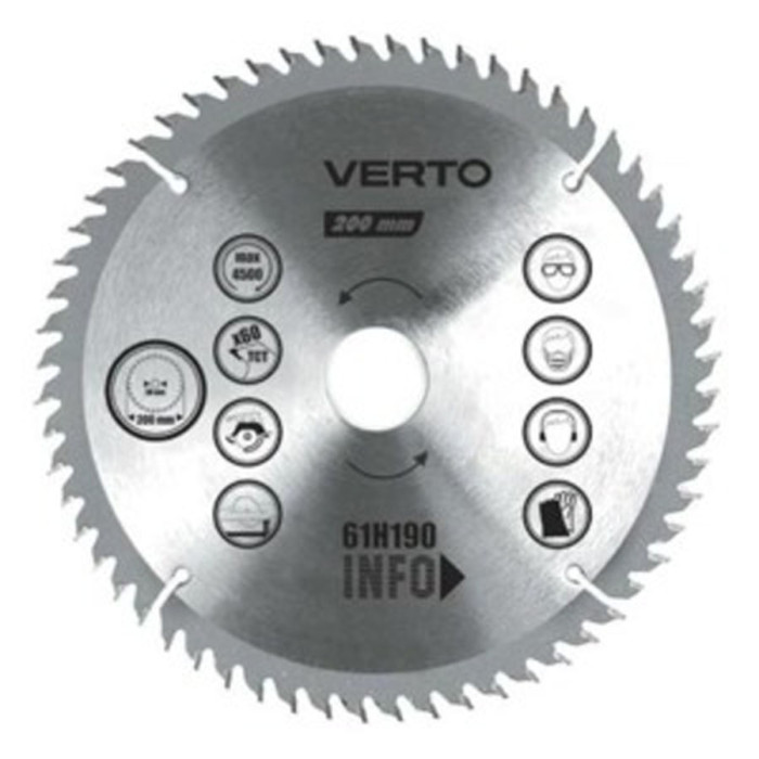 CIRCULAR DISC 200*30MM 60T VERTO - valerii.com