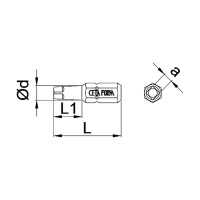 НАКРАЙНИК КВАДРАТ 25ММ CETA-FORM