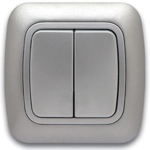 КЛЮЧ ДВОЕН GOKKU СИВ МЕТАЛИК