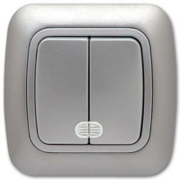 КЛЮЧ ДВОЕН GOKKU СВЕТЕЩ СИВ МЕТАЛИК