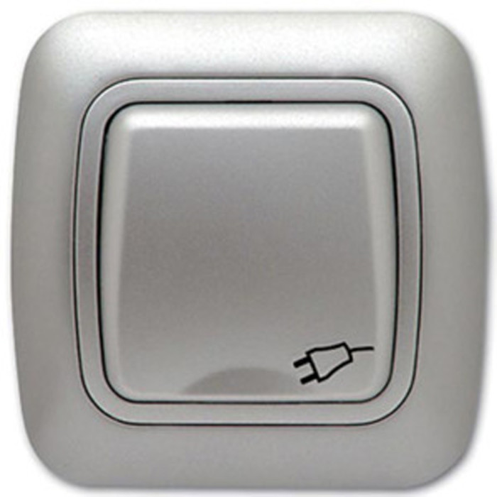 КОНТАКТ ЕДИНИЧЕН С КАПАК GOKKU СИВ МЕТАЛИК - valerii.com