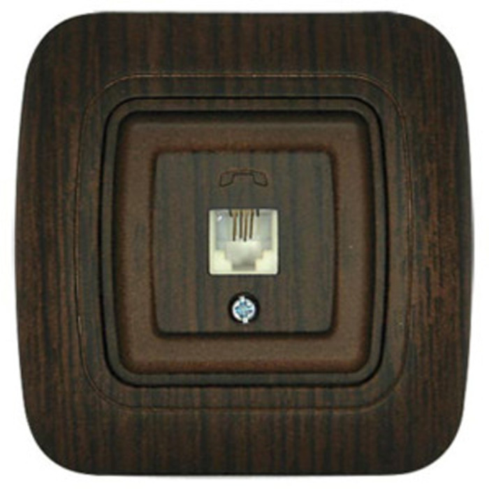 РОЗЕТКА ЗА ТЕЛЕФОН GOKKU ОРЕХ - valerii.com