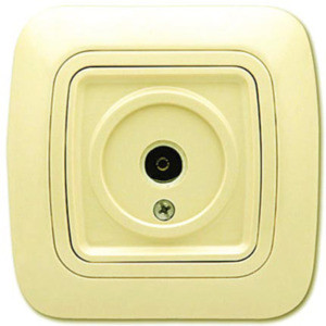 РОЗЕТКА ЗА КОАКСИАЛ GOKKU КРЕМ