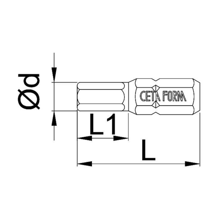 НАКРАЙНИК ШЕСТОГРАМ 25ММ CF - valerii.com