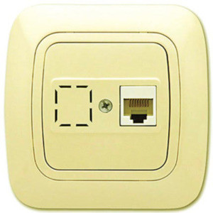 РОЗЕТКА КОМУНИКАЦИОННА GOKKU КРЕМ