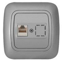 РОЗЕТКА КОМУНИКАЦИОННА GOKKU СИВА