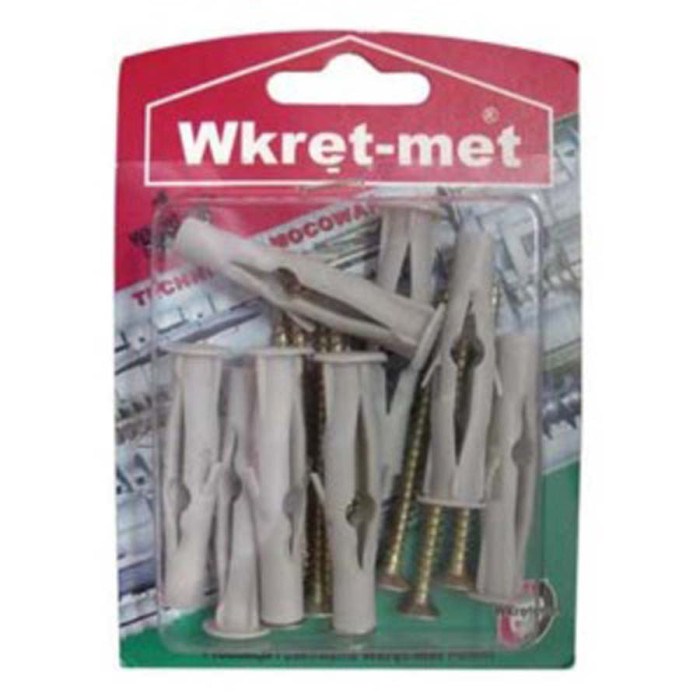 ДЮБЕЛ ЗА ГИПСОКАРТОН С ВИНТ 6*45 14БР WKRET-MET - valerii.com