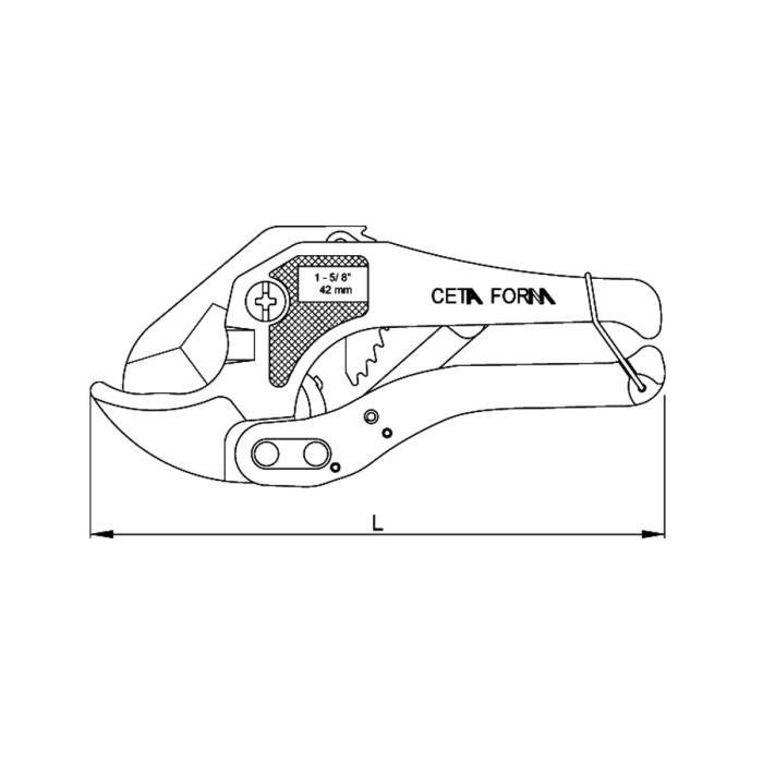 КЛЕЩИ ЗА ПОЛИПРОПИЛЕНОВИ ТРЪБИ STANDARD CETA-FORM Ф42ММ - valerii.com