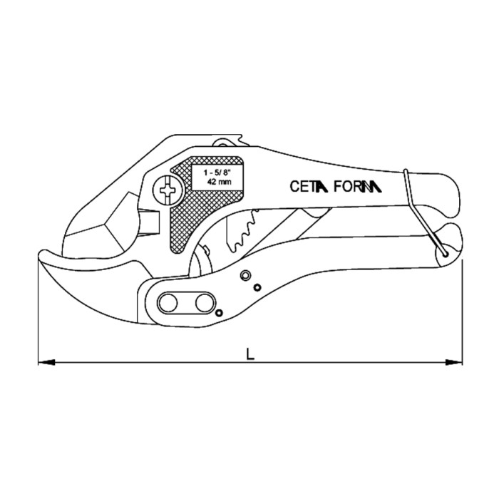 КЛЕЩИ ЗА ПОЛИПРОПИЛЕНОВИ ТРЪБИ STANDARD CETA-FORM Ф42ММ - valerii.com