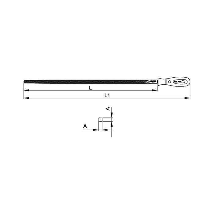 ПИЛА КВАДРАТНА С ДРЪЖКА CETA-FORM - valerii.com