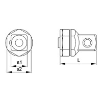 ADAPTOR DE CLICHET 1/4 CF