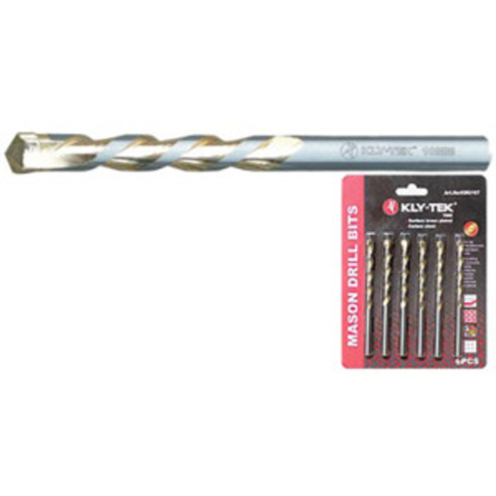 СВРЕДЛО ЗА БЕТОН KLY-TEK 7ММ 6 БРОЯ КОМПЛЕКТ ТИТАНИЕВО - valerii.com