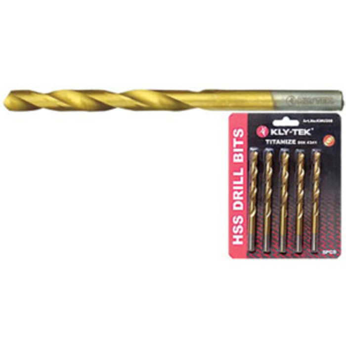 DRILL HSS TITANIUM 5PCS KLY-TE - valerii.com