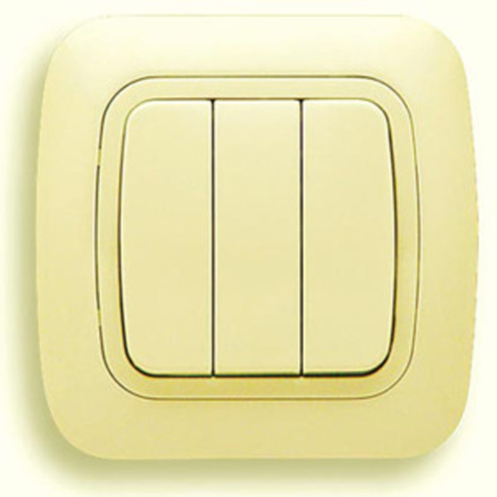 INTRERUPATOR TRIPLU CREM GOKKU - valerii.com