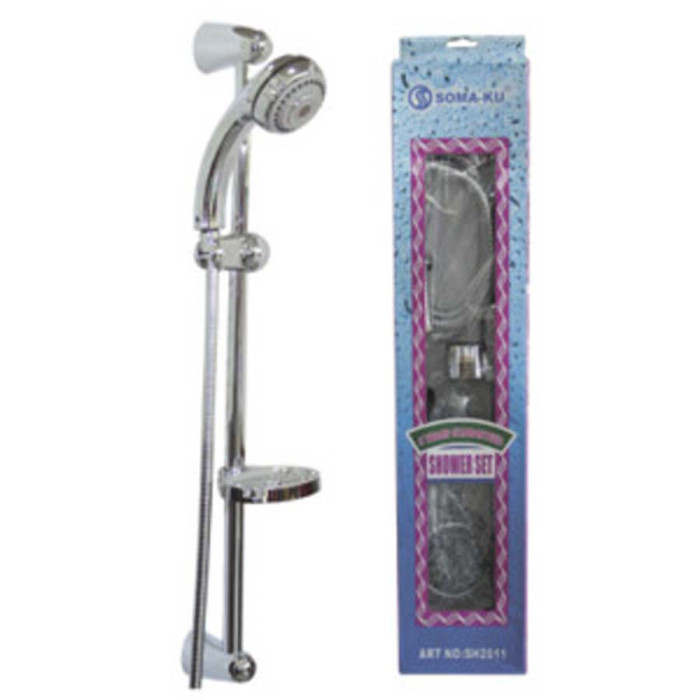 ДУШ СЛУШАЛКА 3 ФУНКЦИИ КОМПЛЕКТ С ТРЪБНА СТОЙКА И ШЛАУХ - valerii.com