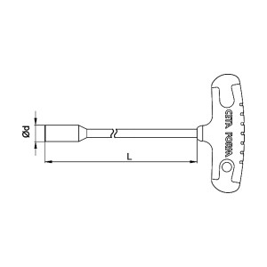 ВЪРТОК ЗА БОЛТ Т-ОБРАЗЕН ДЪЛЪГ CETA-FORM 10MM