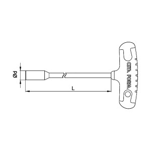 ВЪРТОК ЗА БОЛТ Т-ОБРАЗЕН ДЪЛЪГ CETA-FORM 13MM
