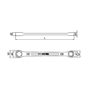 КЛЮЧ E-TORX CETA-FORM