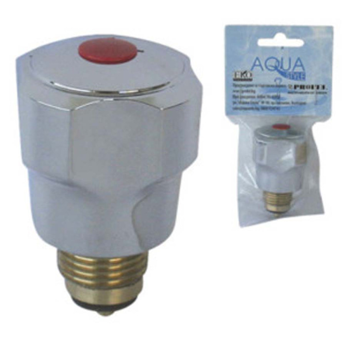 ЗАТВАРЯЩ МЕХАНИЗЪМ КОМПЛЕКТ С РЪКОХВАТКА ЗА ТОПЛА ВОДА ABS ХРОМ - valerii.com