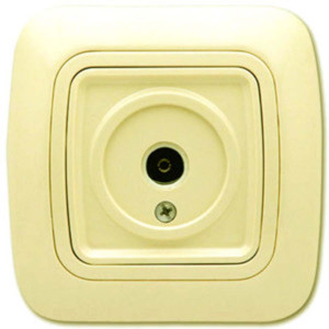 РОЗЕТКА ЗА КОАКСИАЛ GOKKU КРЕМ