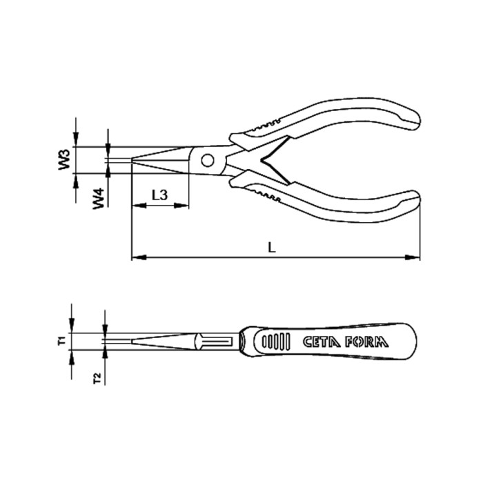 КЛЕЩИ ЧОВКИ C-TRONIK CETA-FORM 130ММ