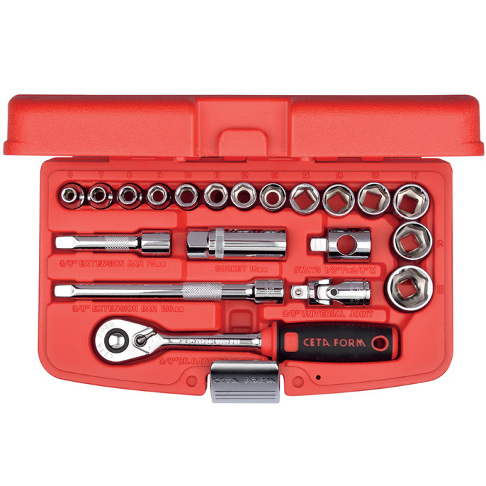 КОМПЛЕКТ ГЕДОРЕ 3/8 20ЧАСТИ  6-22MM CETA-FORM - valerii.com