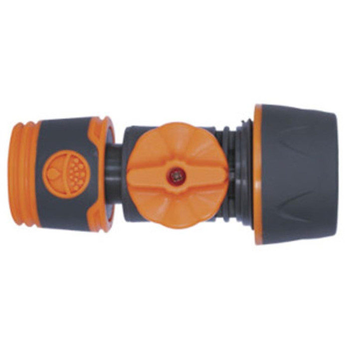 HOSE CONNECTOR  WITH VALVE 1/2 SILVER - valerii.com