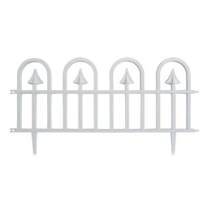 ПЛАСТМАСОВА БЯЛА ОГРАДКА HERLY 30Х60СМ