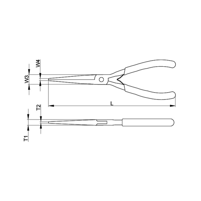 КЛЕЩИ ЧОВКИ ДЪЛГИ CETA-FORM 140ММ - valerii.com