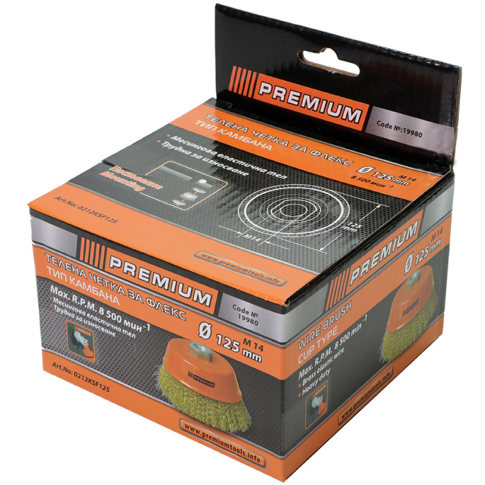 ТЕЛЕНА ЧЕТКА PREMIUM ЗА ЪГЛОШЛАЙФ КАМБ - valerii.com