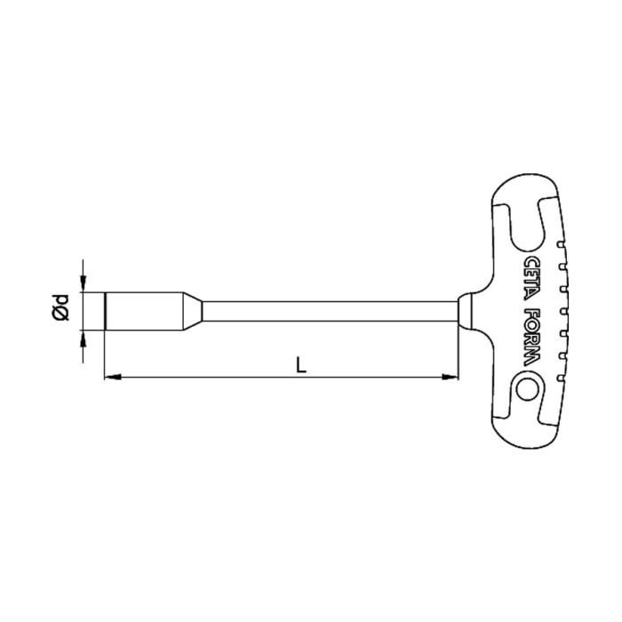 ВЪРТОК ЗА БОЛТ Т-ОБРАЗЕН CETA-FORM 06MM - valerii.com