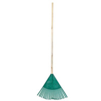 GARDEN RAKE PVC  22 TEETH WITH HANDLE