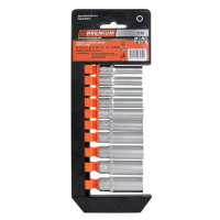 SOCKET SET 1/4 10PCS DEEP PREMIUM