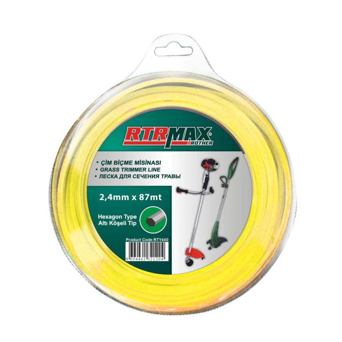 КОРДА ЗА ТРИМЕР RTR MAX 2.4ММ Х 87М ШЕСТОСТЕН - valerii.com