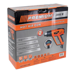 ЕЛЕКТРИЧЕСКИ ПИСТОЛЕТ ЗА ГОРЕЩ ВЪЗДУХ 2000W PREMIUM