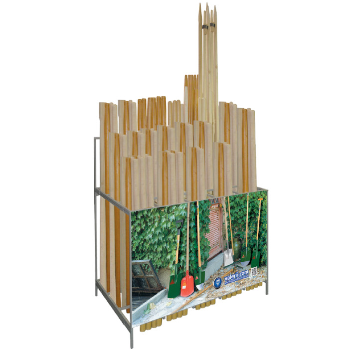 СТЕЛАЖ ДЪРВЕНИ ДРЪЖКИ 80*60*100 ПРОФИЛ - valerii.com