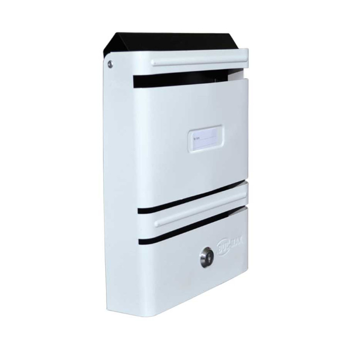 ПОЩЕНСКА КУТИЯ МЕТАЛ НОЖИЧНА БЯЛА - valerii.com