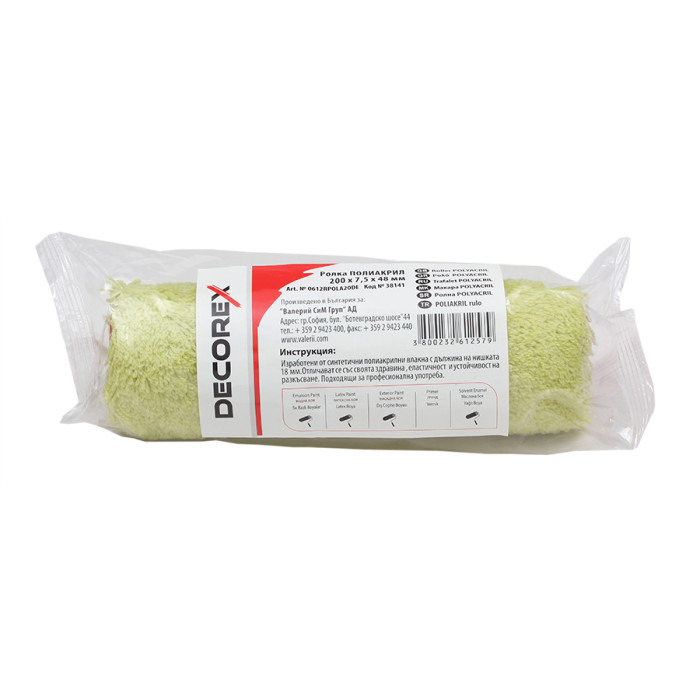 РОЛКА ПОЛИАКРИЛ 200х18х48 DECOREX - valerii.com