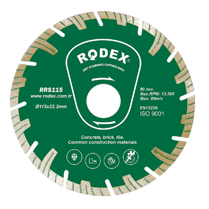 ДИСК ДИАМАНТ ТУРБО ВИСОК СЕГМЕНТ RODEX - valerii.com