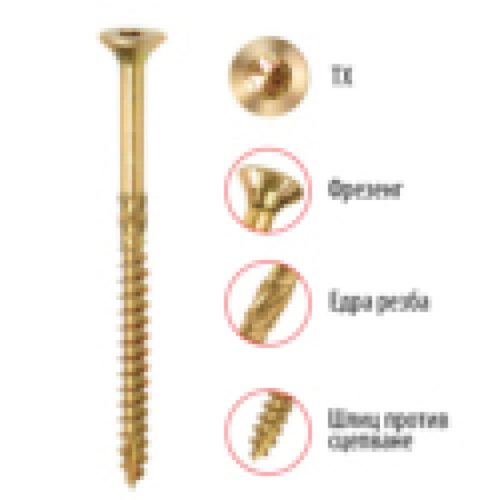 ВИНТ ЗА ДЪРВО TORNADO PLUS WKRET-MET - valerii.com