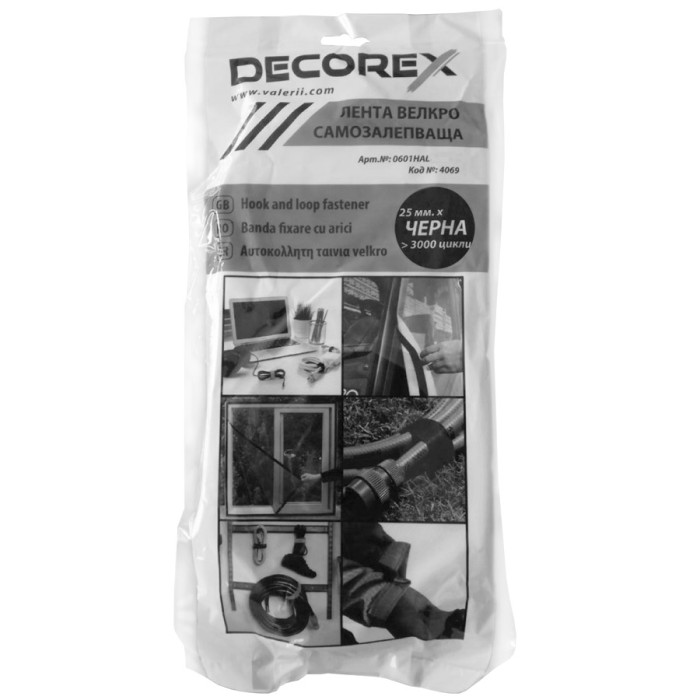 ЛЕНТА САМОЗАЛЕПВАЩА ВЕЛКРО DECOREX - valerii.com